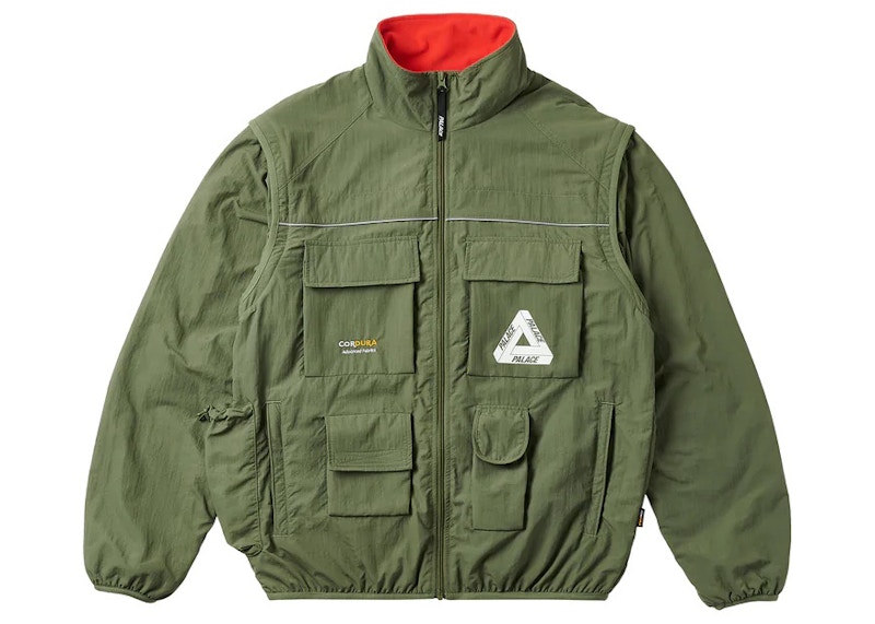 Palace Cordura RS Zip Off Jacket Olive - FW22 Men's - US