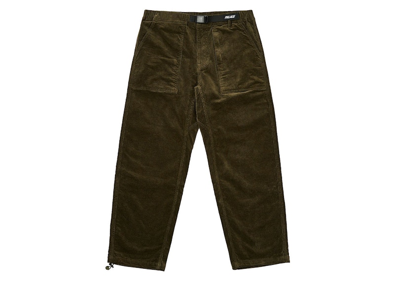 Pre-owned Palace Men's  Corduroy Belter Trouser In Green