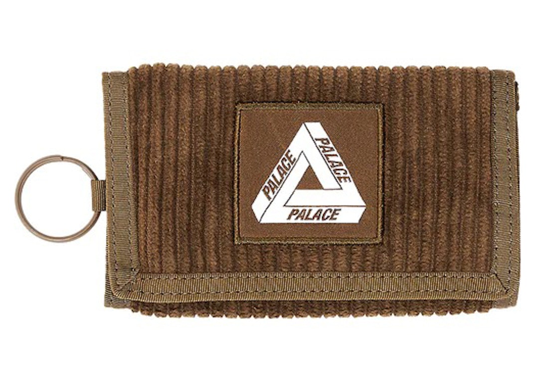 Pre-owned Palace Corduroy Tri Wallet Brown