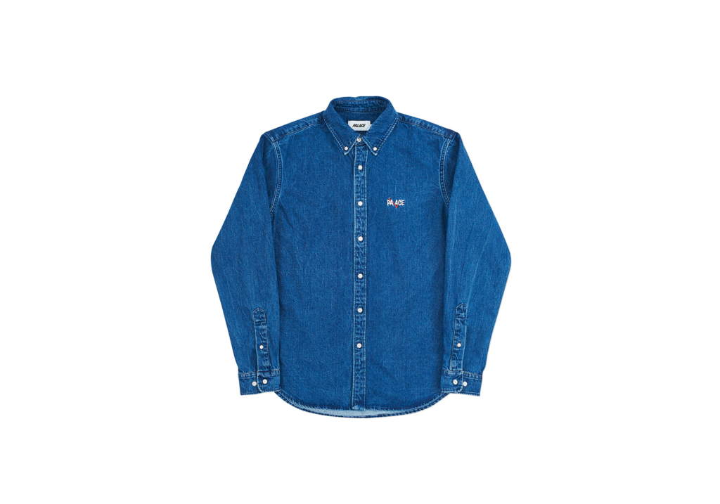 Palace Correct Denim Shirt Denim Mid Wash Men's - Winter 2017 - US