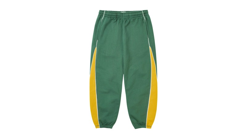 Palace Courtside Jogginghose Racey Grün/Sonnengelb