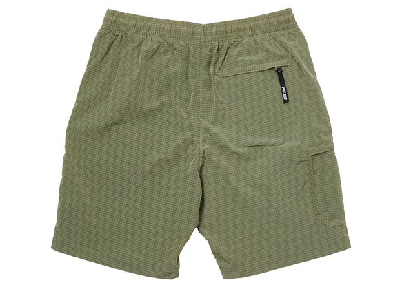 Palace Cripstop Grid Shorts Olive Men's - SS22 - GB
