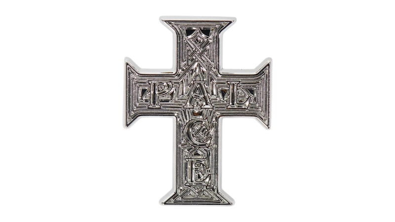 Palace Cross Pin Badge Silver