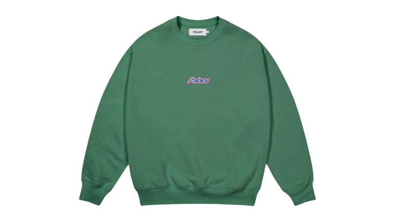 Palace Current Crewneck Sweatshirt Racey Green