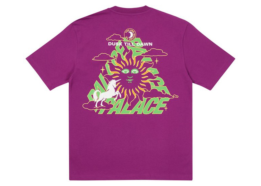 Pre-owned Palace Da One T-shirt Plum