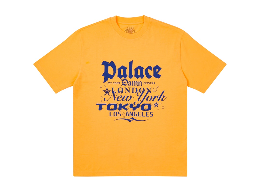 Pre-owned Palace Damb T-shirt Orange