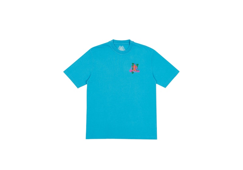 Palace Dancing Man T-Shirt Teal Blue Men's - Ultimo 2017 - US