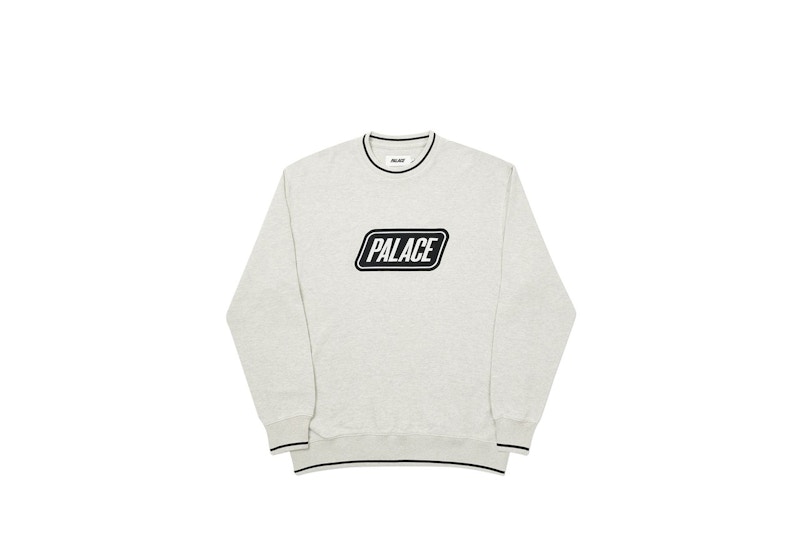 Palace Das Palace Waffle Crew Grey Marl Men s FW20 US