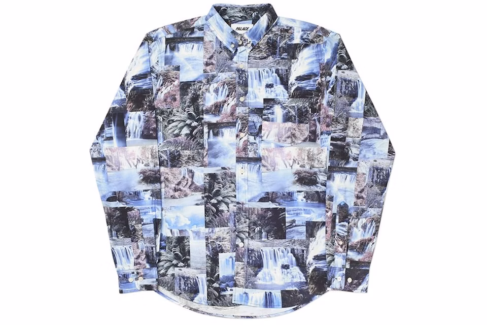 Palace Das Water Falls Shirt Blue