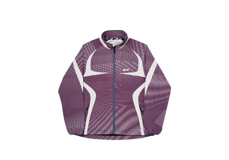 Palace Dazzler Shell Jacket Plum/Grey Men's - FW19 - US