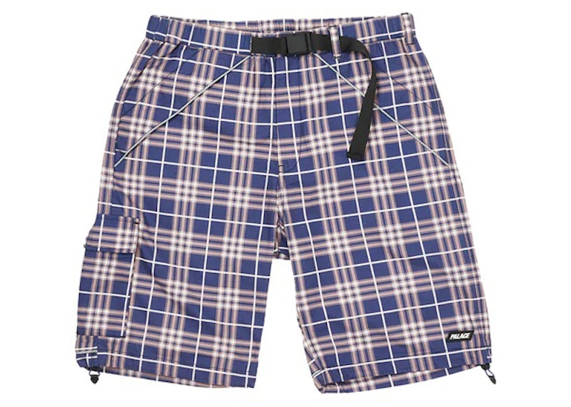 Palace Deflector Shorts Navy Check