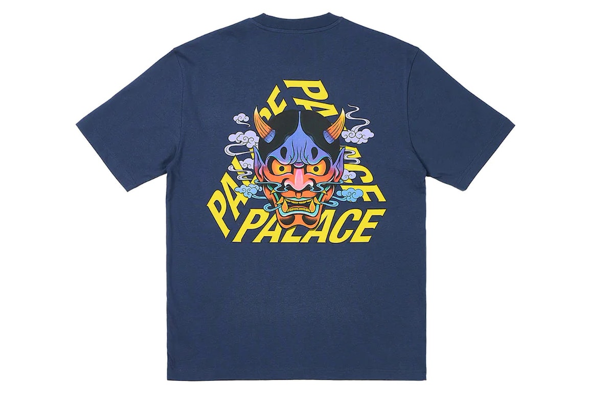 Pre-owned Palace Demon P3 T-shirt Navy
