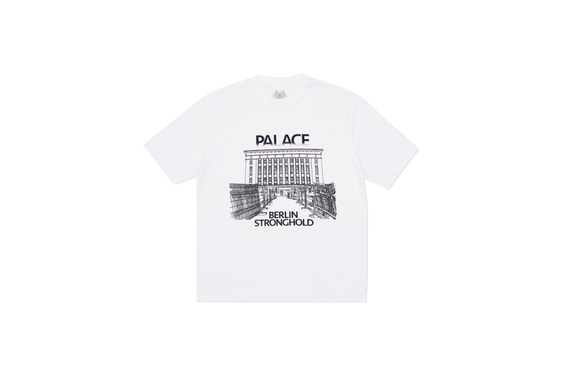 Pre-owned Palace Denied Entry T-shirt White/black