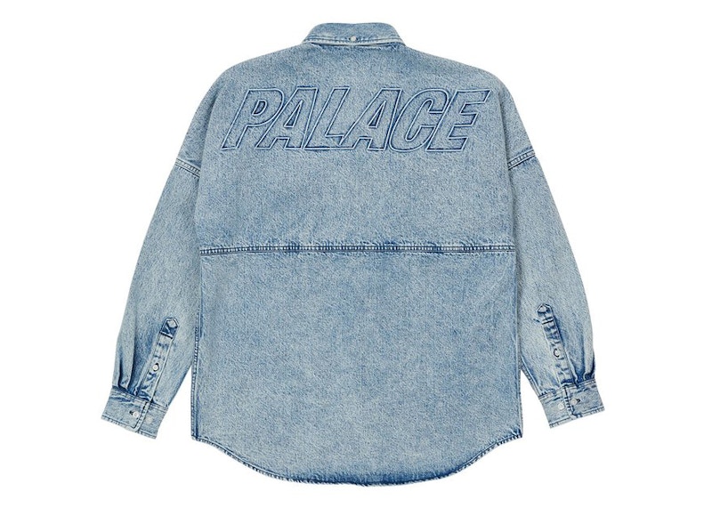 Palace Denim Bossy Shirt Washed Blue - SS21 Men's - US