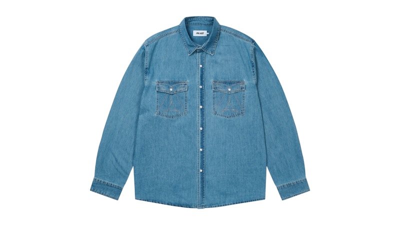 PALACE DENIM SHIRT デニムシャツ Palace Denim Western Over Shirt Stone Wash メンズ - FW25 - JP