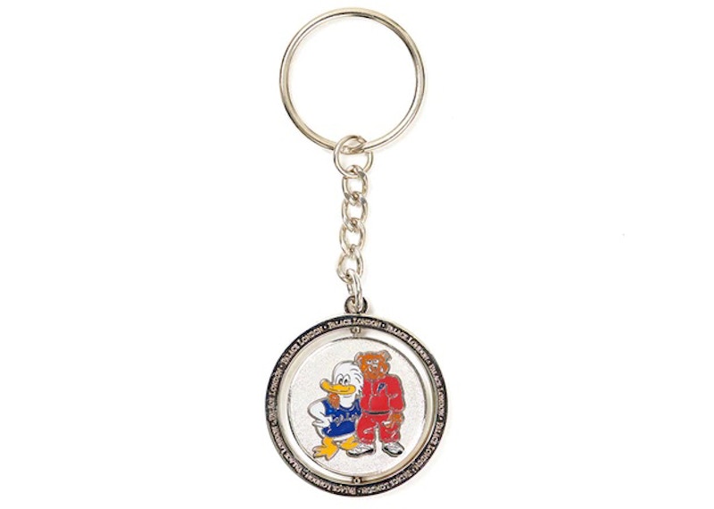 Palace Dog And Duck Keyring Silver