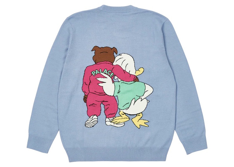 Palace Dog And Duck Knit Blue