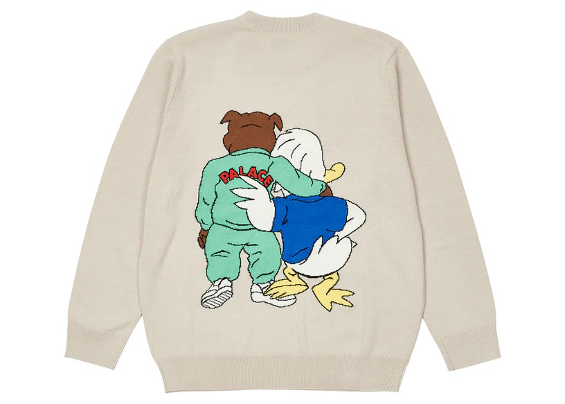 Palace Dog And Duck Knit Cream