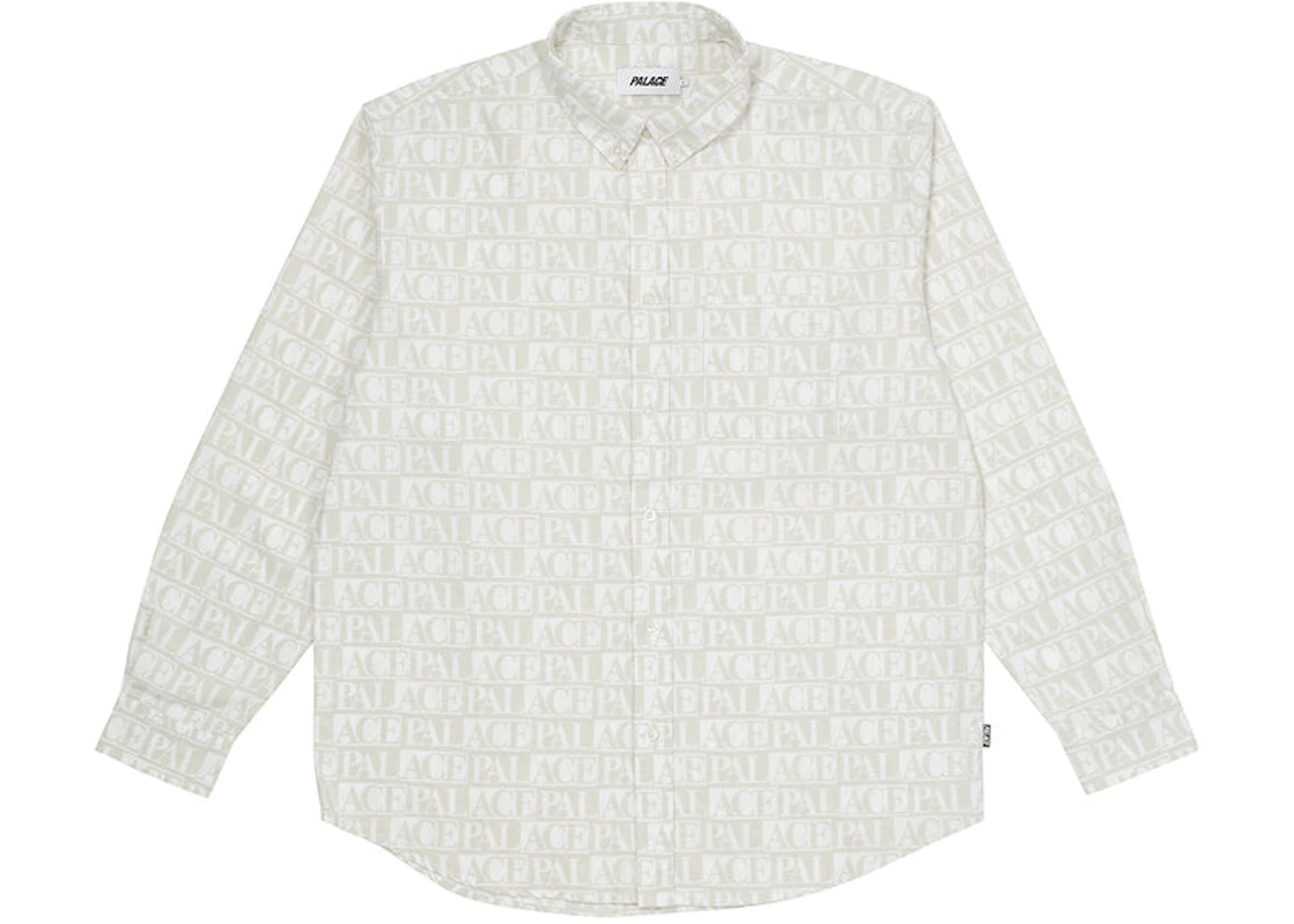Palace Domino Print Oxford Shirt White Men's - SS22 - US