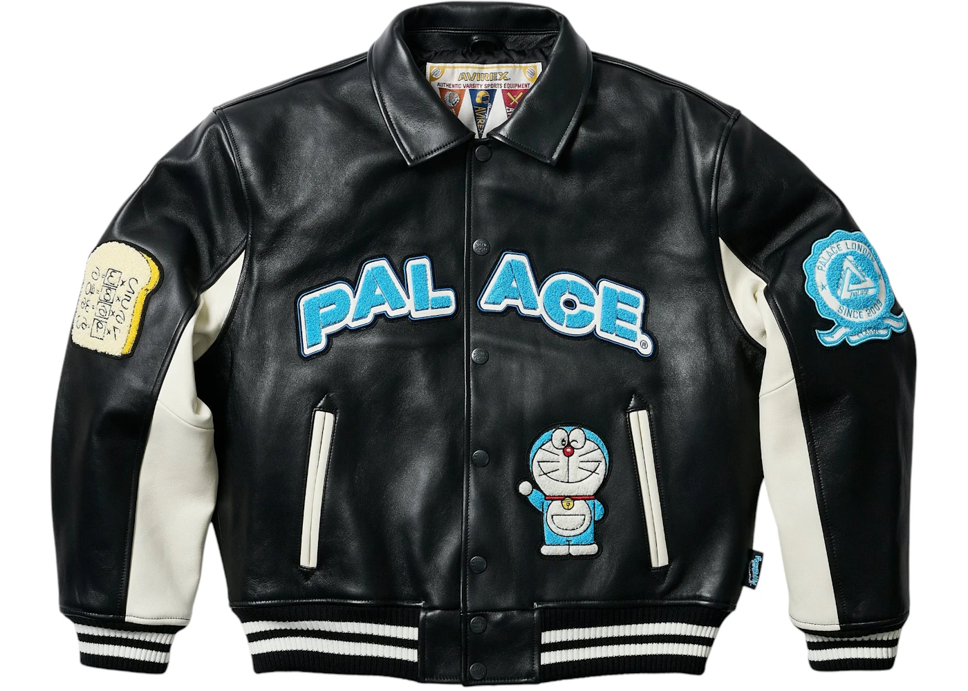 Palace Doraemon Avirex Jacket Black Men's FW25 US