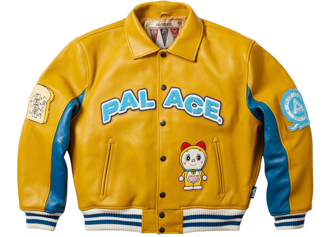 Palace Doraemon Avirex Jacket Yellow Men's FW25 US