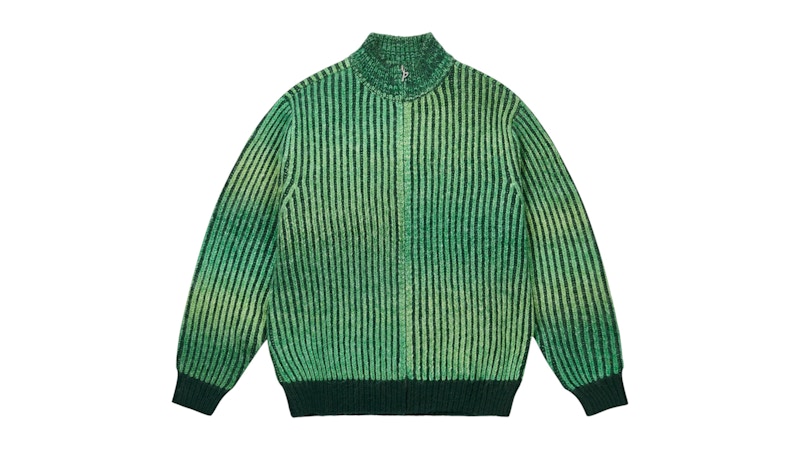 Palace Double Vision Knit Green Men's - FW25 - US
