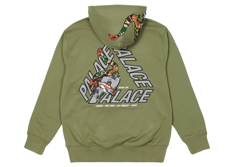 Palace Dragon P-3 Hood Olive - FW22 - US