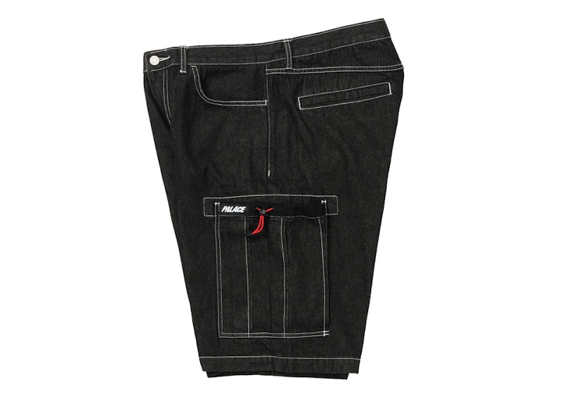 Palace Drawcord Pocket Denim Shorts Black - SS21 Men's - US