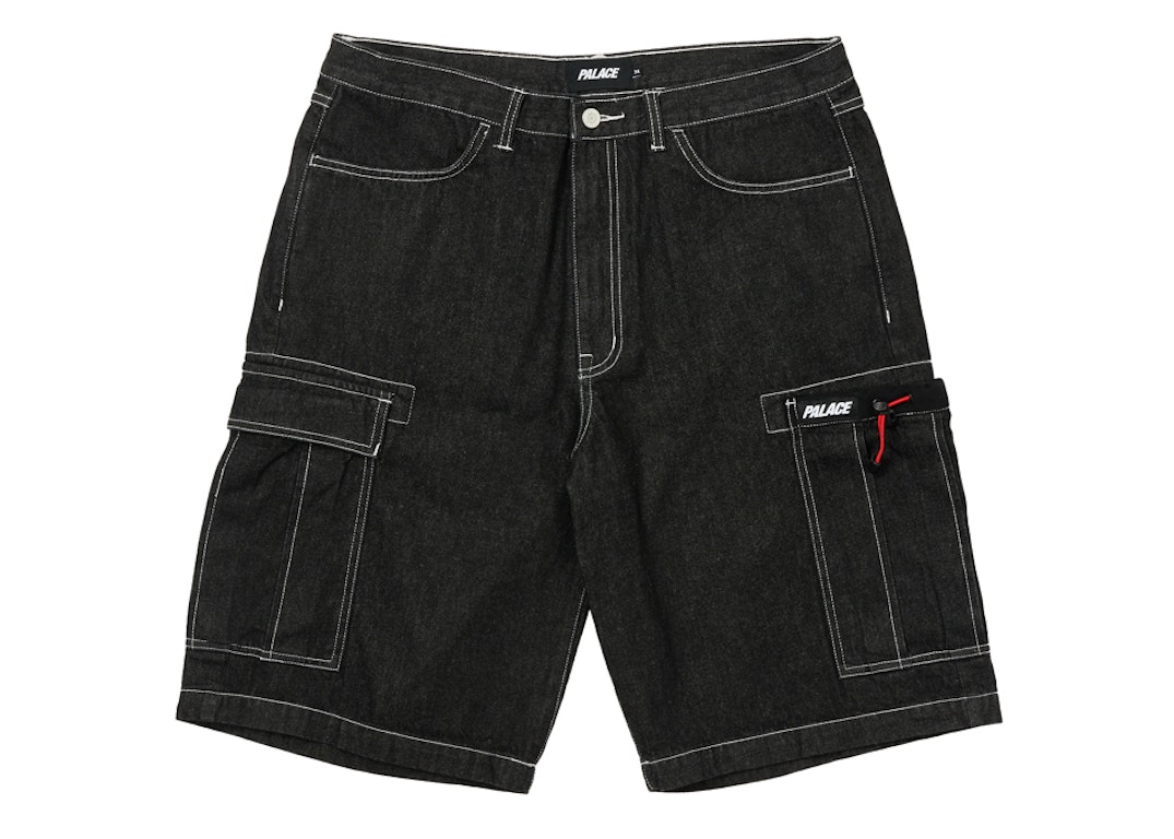 Pre-owned Palace Drawcord Pocket Denim Shorts Black