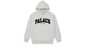 Palace Drop Shoulder Applique Hood Grey Marl