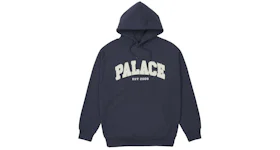 Palace Drop Shoulder Applique Hood Navy