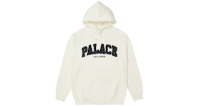 Palace Drop Shoulder Applique Hood White