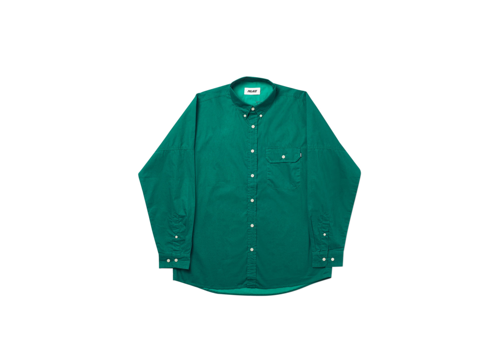 Palace Droppeth Heater Shirt Green Men's - SS20 - US