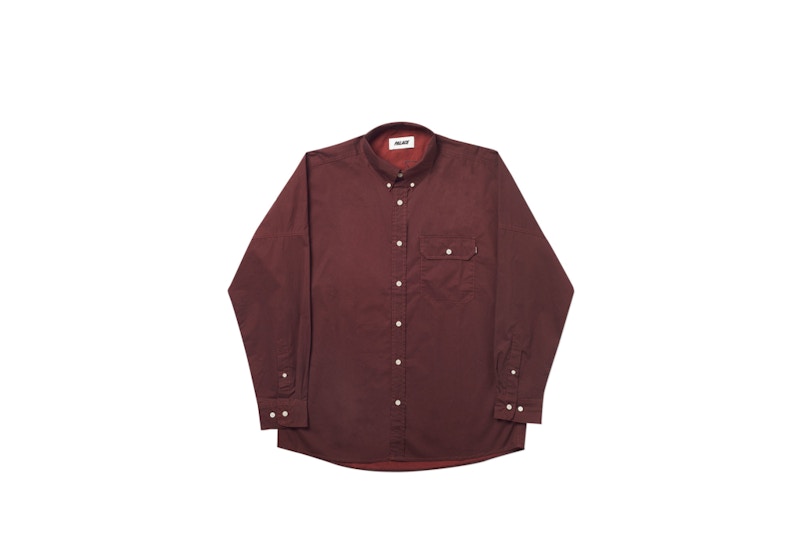 Palace Droppeth Heater Shirt Rust Men's - SS20 - US