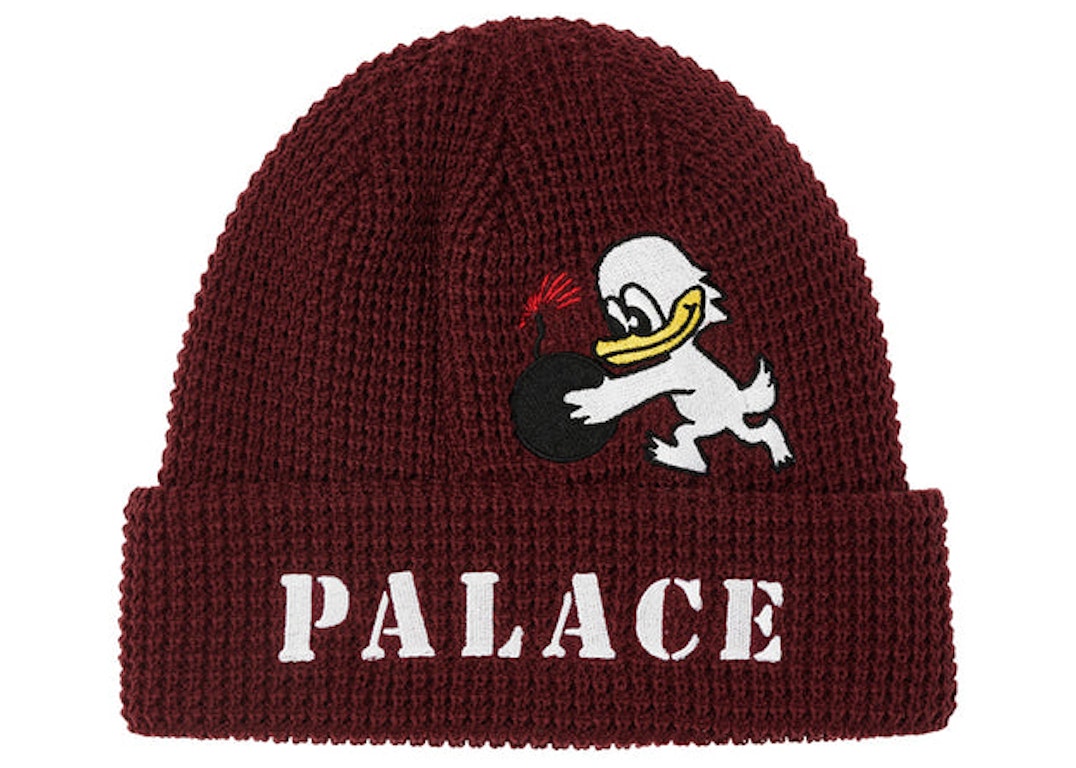 Pre-owned Palace Duck Bomb Beanie Wine
