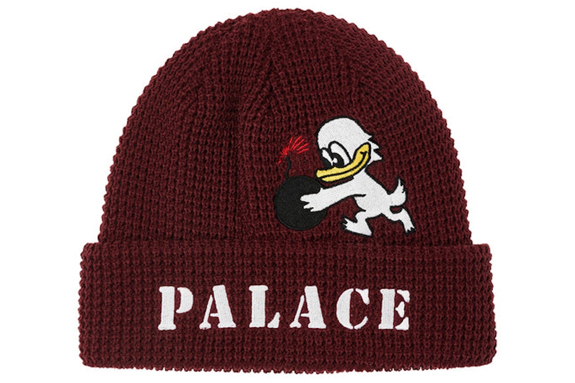 Pre-owned Palace Duck Bomb Beanie Wine