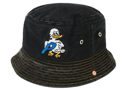 Palace Duck Denim Bucket Hat Black