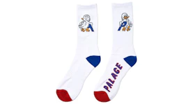 Palace Duck Out Sock White
