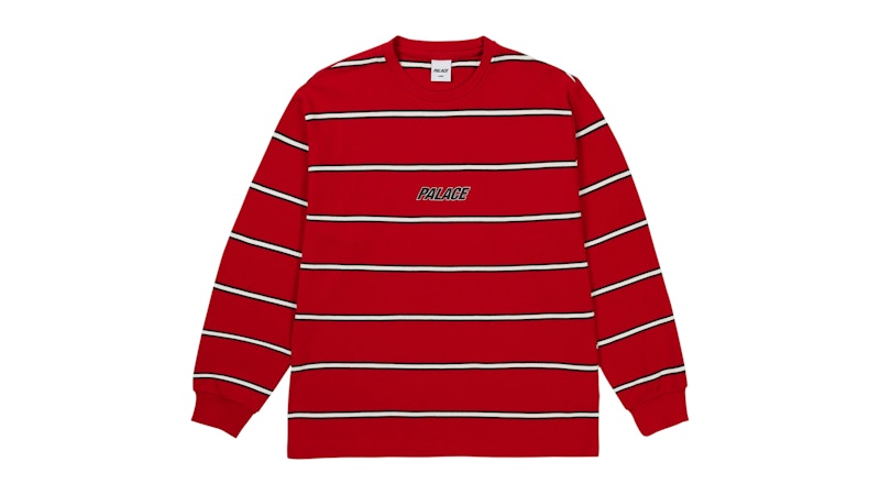 Palace Duo Stripe Longsleeve Racey Red