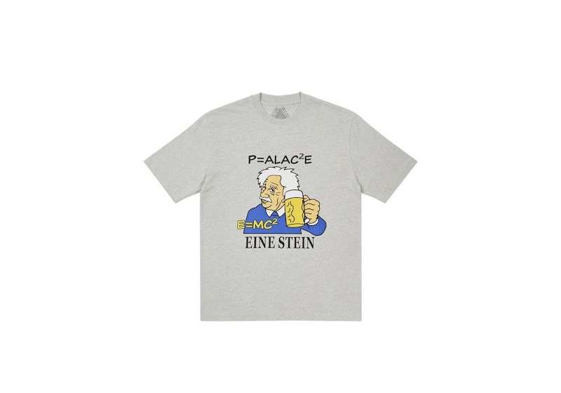 Palace Eine Stein T-shirt Grey Marl Men's - FW21 - GB