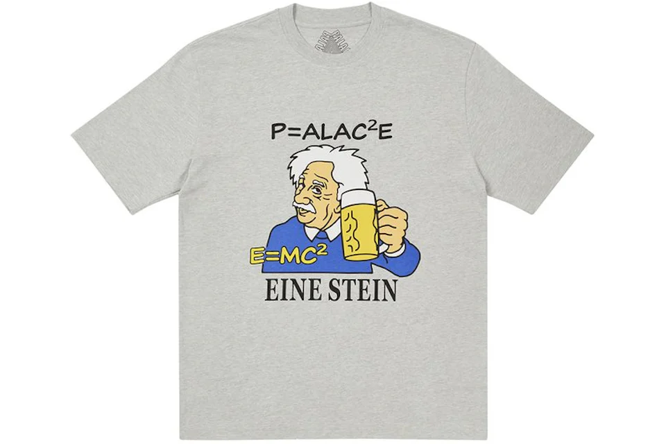 Palace Eine Stein T-shirt Grey Marl