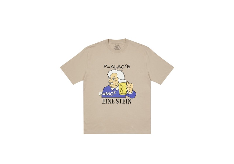 Pre-owned Palace Men's Eine Stein T-shirt In Mushroom In Brown