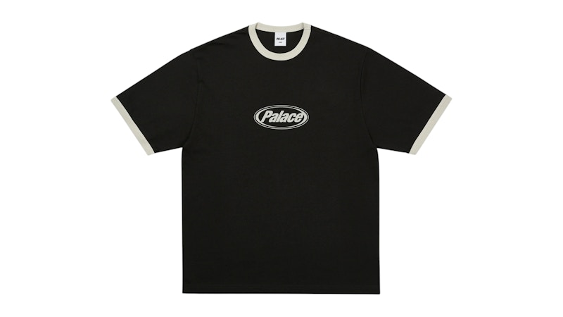 Palace Elipse Ringer T-Shirt Black