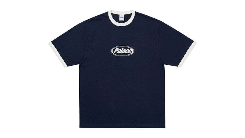 Palace Elipse Ringer T-Shirt Navy