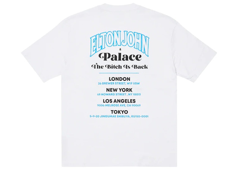 トップスPALACE ELTON JOHN ICON TEE BLACK - northwoodsbookkeeping.com