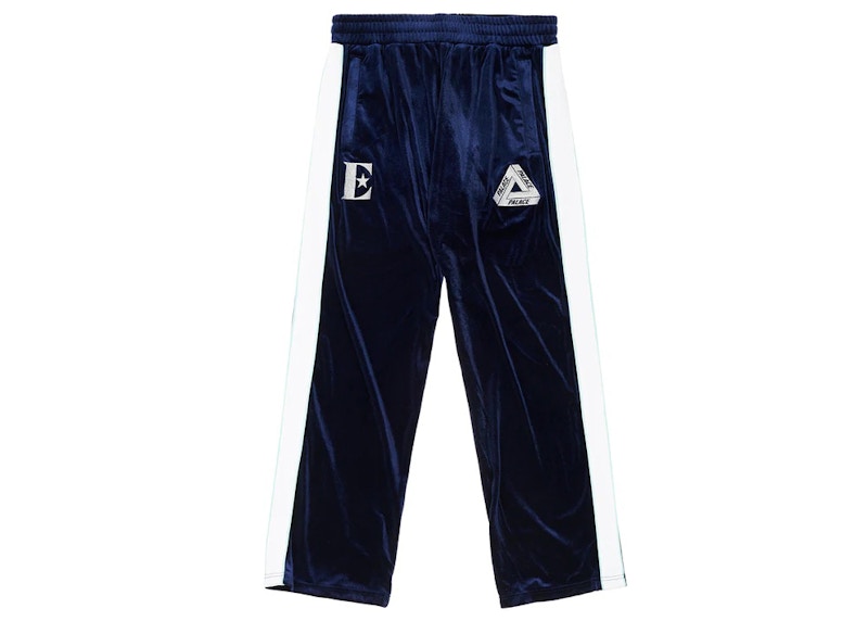 Palace Elton John Velour Track Bottoms Navy