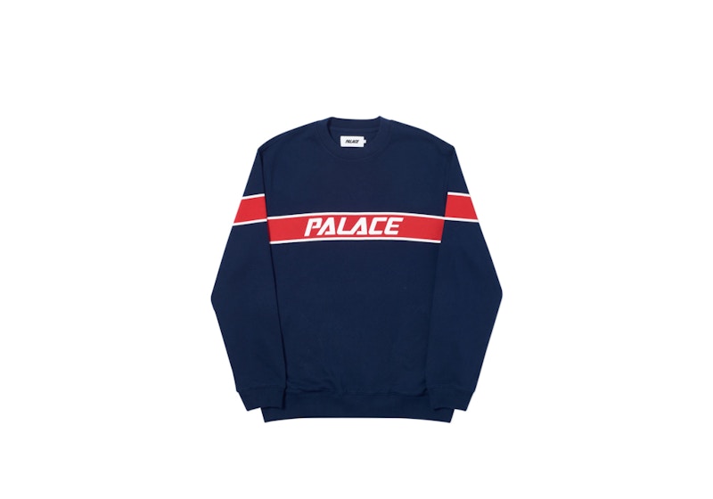 Palace Bolt Crew White/Blue Men's - FW21 - GB