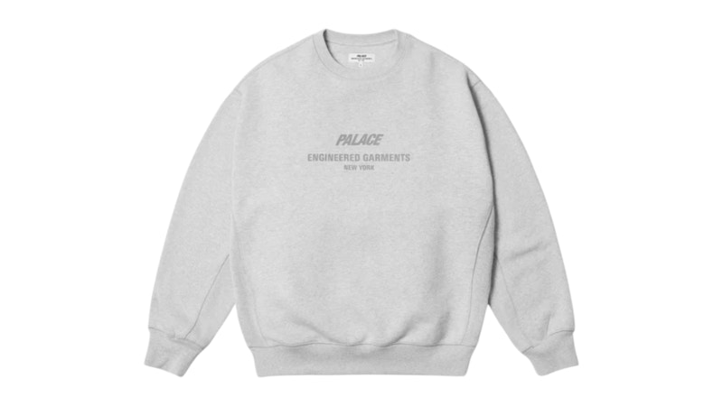 Palace Engineered Garments Crew Grey Marl 男装- SS25 - CN