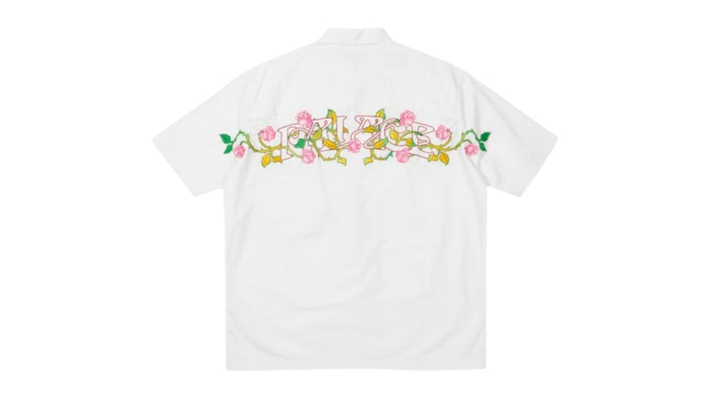 Palace English Rose Shirt White Men's - SS25 - US