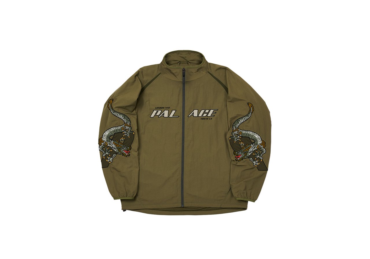 Palace Enter The Dragon Jacket Olive - FW20 - US